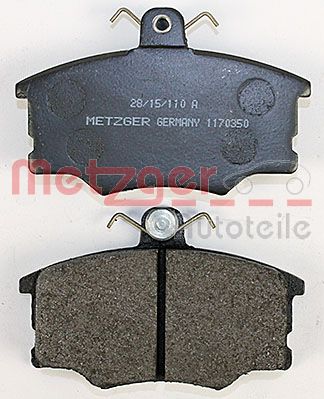 METZGER 1170350 Bremsbelagsatz, Scheibenbremse